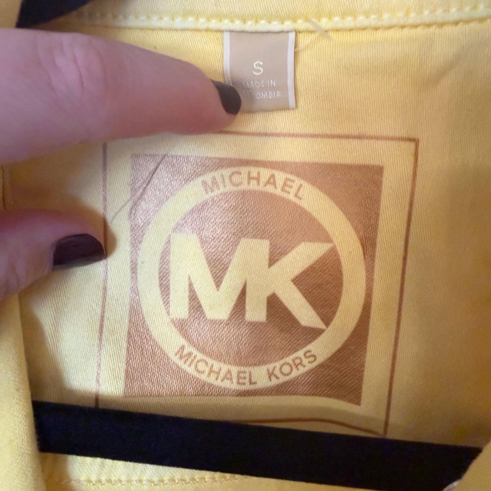 Michael Kors Sunny Yellow Jean Jacket - Picture 3 of 5